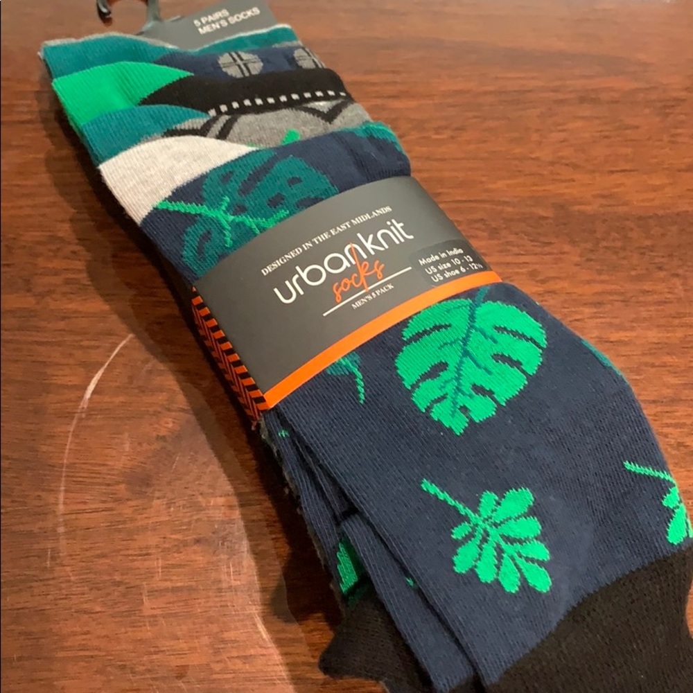 Urbanknit socks 5 pair men’s